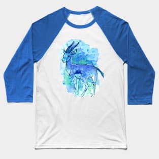 Blue Splash Gazelle Baseball T-Shirt